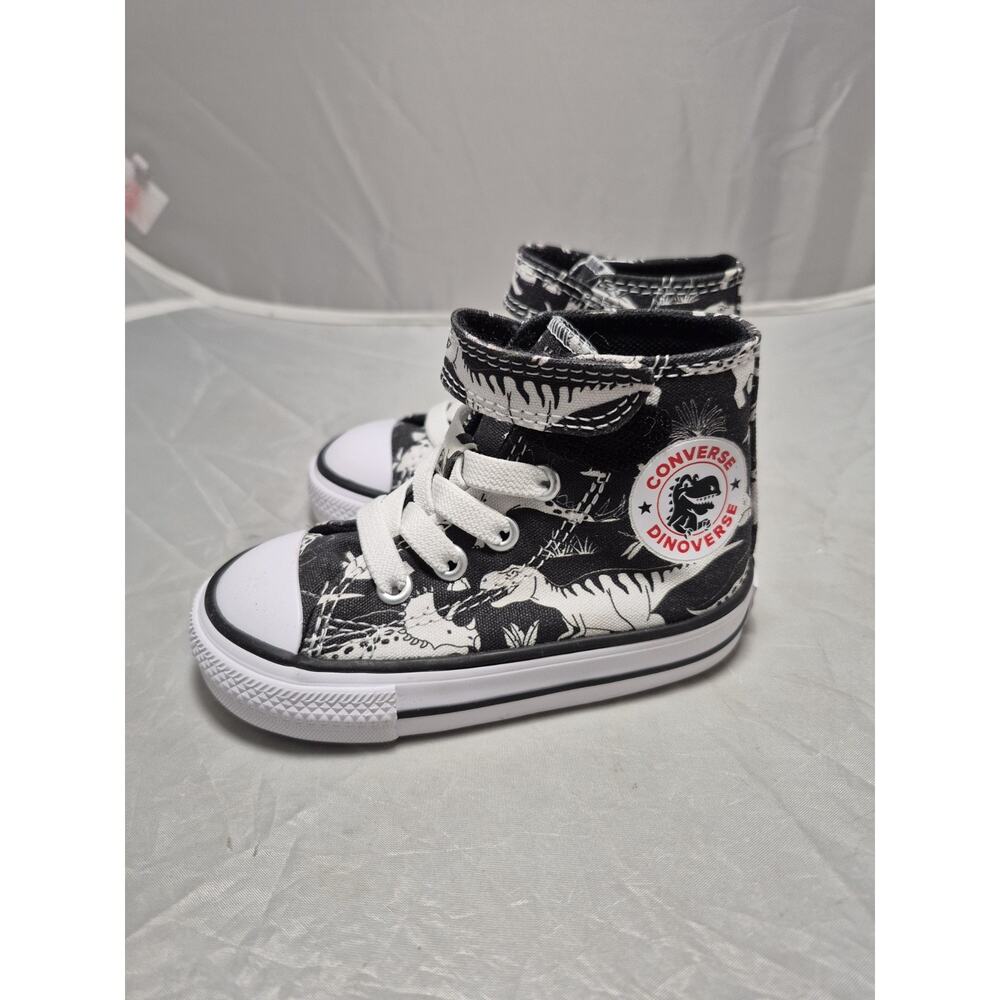 💥 NEW Kids Converse 5 Chuck Taylor DINO PARTY HIGH TOPS DINOSAUR